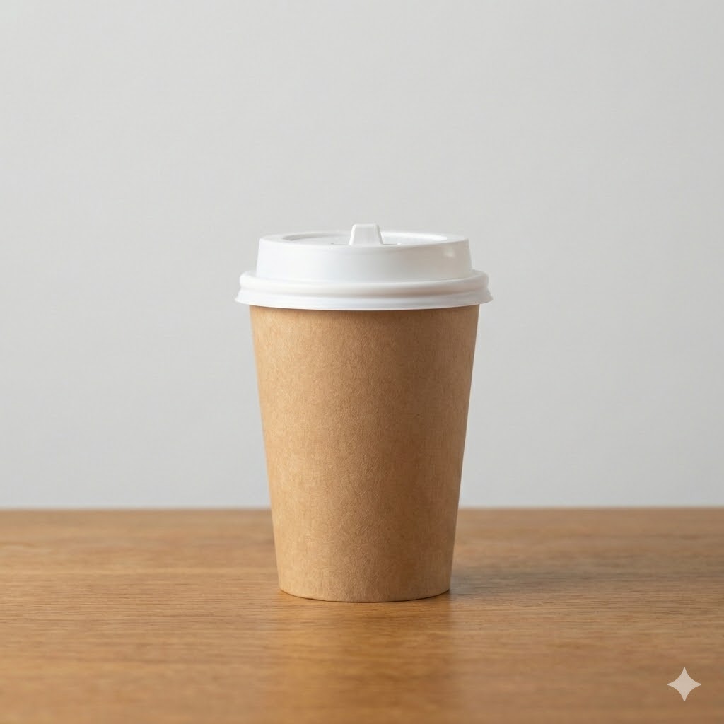 Paper cup with lid