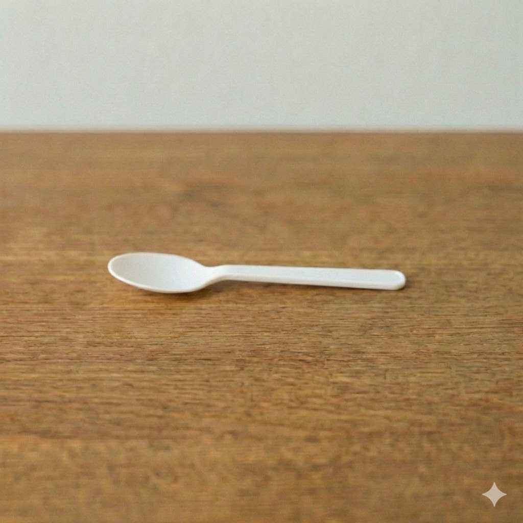 Plastic spoon