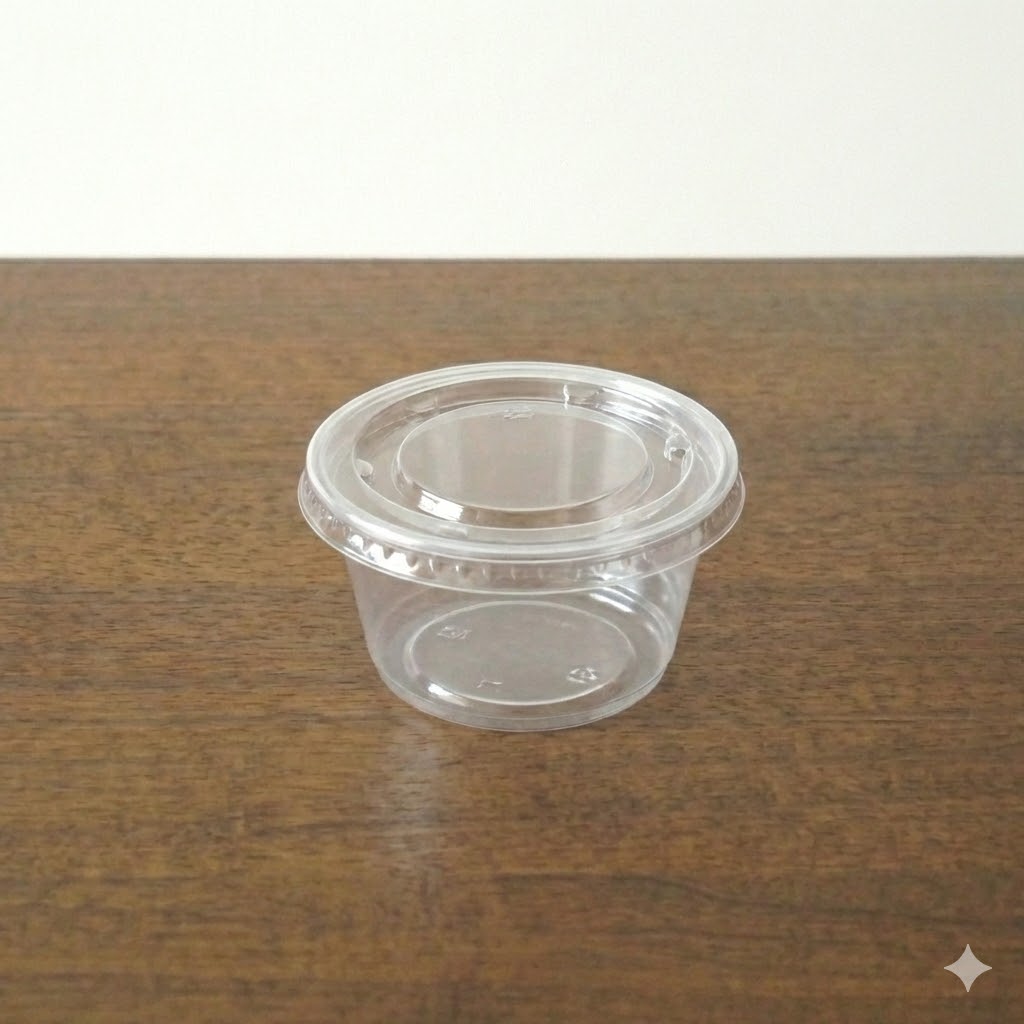 Sauce cup (with lid)