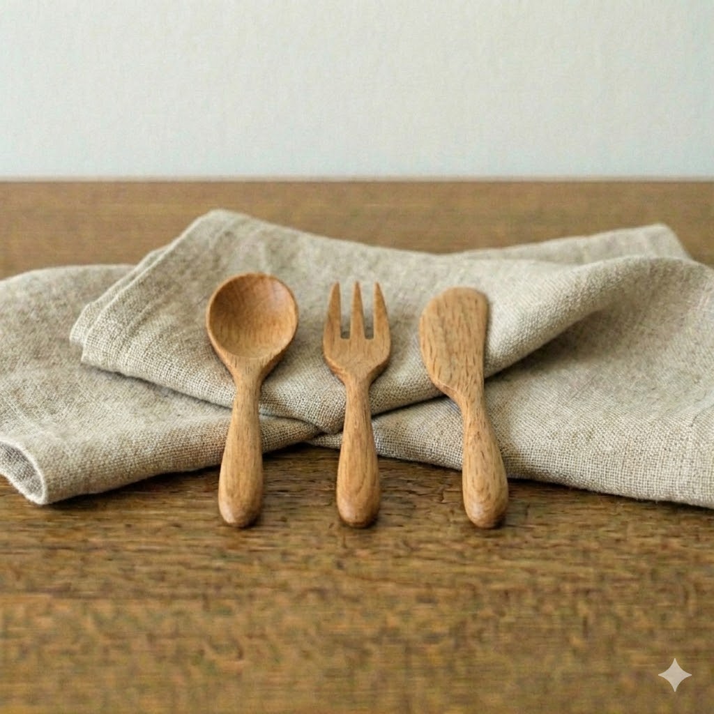 Set (fork + spoon + napkin)